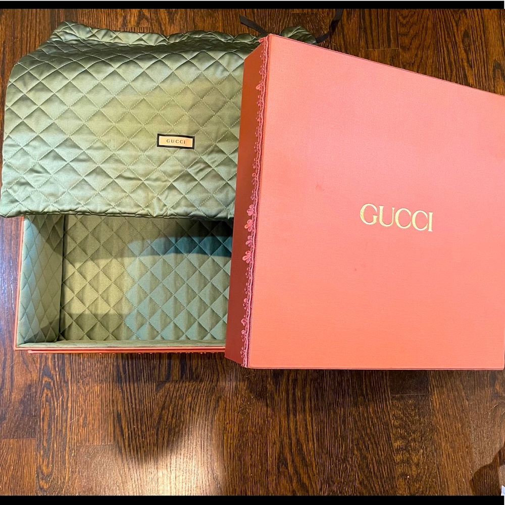 Brand new Gucci box and dust bag